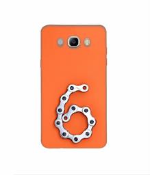 Amazon Brand - Solimo Designer Number Six 3D Printed Hard Back Case Mobile Cover for Samsung Galaxy J7 (2016)