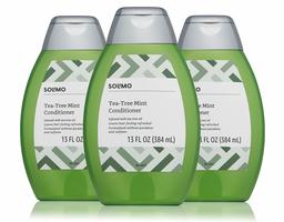 Amazon Brand - Solimo Tea Tree Mint Conditioner, 13 fl. Oz (Pack of 3)