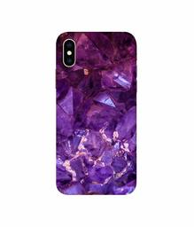 Amazon Brand - Solimo Designer Purpal Stone 3D Printed Hard Back Case Mobile Cover for Apple iPhone Xs Max