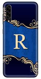 Amazon Brand - Solimo Designer Blue Pattern Alphabet-R 3D Printed Hard Back Case Mobile Cover for Samsung Galaxy A50s