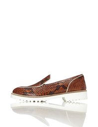 find. Amazon Brand Women's Loafer Shoes with Snakeskin Effect