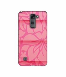 Amazon Brand - Solimo Designer Pink Flower Banch Print On Cloth 3D Printed Hard Back Case Mobile Cover for LG Stylus 2