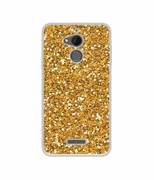 Amazon Brand - Solimo Designer Golden Sparkle UV Printed Soft Back Case Mobile Cover for Coolpad Note 5