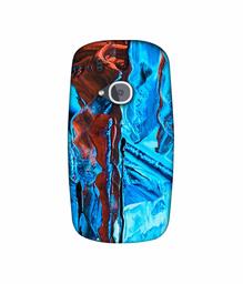 Amazon Brand - Solimo Designer Zik Zak Color Mixing 3D Printed Hard Back Case Mobile Cover for Nokia 3310