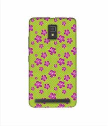 Amazon Brand - Solimo Designer Pink Flower Patterns 3D Printed Hard Back Case Mobile Cover for Lenovo A6600