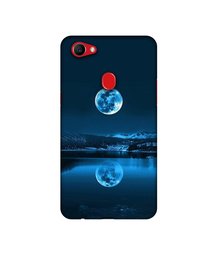 Amazon Brand - Solimo Designer Moon Pattern Print 3D Printed Hard Back Case Mobile Cover for Oppo F7