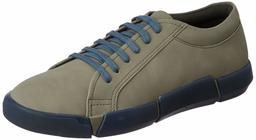 Amazon Brand - Inkast Denim Co. Men's Olive/Blue Sneakers-11 UK (45 EU) (12 US) (AZ-IK-007)