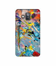 Amazon Brand - Solimo Designer Paint Texture 3D Printed Hard Back Case Mobile Cover for Samsung Galaxy J7 Duo