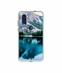 Amazon Brand - Solimo Designer Lake Mountain UV Printed Soft Back Case Mobile Cover for Motorola One Vision