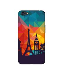 Amazon Brand - Solimo Designer Colored Paris 3D Printed Hard Back Case Mobile Cover for Oppo A71