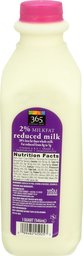 365 Everyday Value, Reduced Fat 2% Milk, Quart