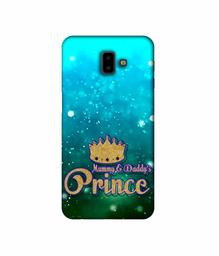 Amazon Brand - Solimo Designer Mummy & Daddy's Prince 3D Printed Hard Back Case Mobile Cover for Samsung Galaxy J6 Plus