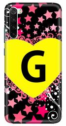 Amazon Brand - Solimo Designer Heart Pattern Alphabet-G 3D Printed Hard Back Case Mobile Cover for Xiaomi Redmi Note 8