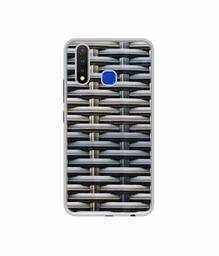 Amazon Brand - Solimo Designer Wooden Blocks Checks UV Printed Soft Back Case Mobile Cover for Vivo U20