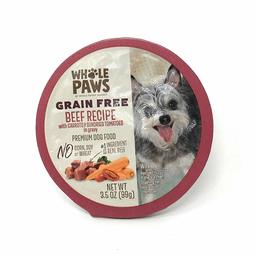 WHOLE PAWS Beef Dinner in Gravy Carrots Sun Dried Tomatoes, 3.5 OZ