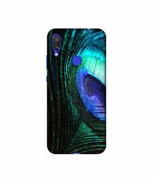 Amazon Brand - Solimo Designer Peacock Feather 3D Printed Hard Back Case Mobile Cover for Xiaomi Redmi Note 7 Pro