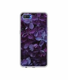 Amazon Brand - Solimo Designer Purple Flowers UV Printed Soft Back Case Mobile Cover for Realme C2