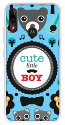 Amazon Brand - Solimo Designer Multicolor Cute Little Boy Blue Pattern Printed Soft Back Case Mobile Cover for Motorola Moto E6s / Motorola Moto E6 Plus