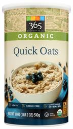 365 Everyday Value, Organic Quick Oats, 18 oz