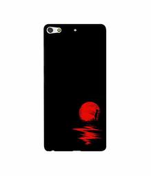 Amazon Brand - Solimo Designer Red Moon 3D Printed Hard Back Case Mobile Cover for Gionee Elife S7