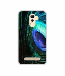 Amazon Brand - Solimo Designer Peacock Feather UV Printed Soft Back Case Mobile Cover for Coolpad Mega 5A