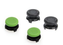 AmazonBasics Protections antidérapantes pour boutons joysticks de manette de jeux Xbox One | Lot de 4, Noir et vert