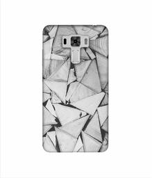 Amazon Brand - Solimo Designer Wooden Triangles 3D Printed Hard Back Case Mobile Cover for Asus Zenfone 3 Laser ZC551KL