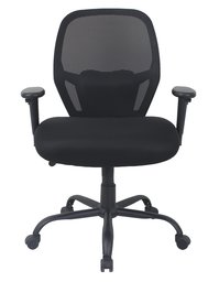 AmazonBasics Big & Tall Swivel Office Chair - Mesh with Lumbar Support, 450-Pound Capacity - Black