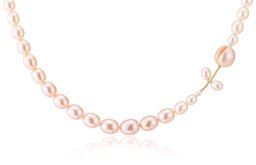 [An AJC Pearl] an AJC Pearl Lake Tulip Necklace nf68881 