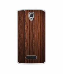 Amazon Brand - Solimo Designer Wooden Texture UV Printed Soft Back Case Mobile Cover for Lenovo A2010