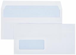 AmazonBasics Self-Seal DL Envelopes, White, Window, 80 GSM, 1000 Pack