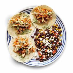 Amazon Meal Kits, Spiced Chicken Tacos with Queso Fresco, Black Beans & Cilantro Crema, Serves 2