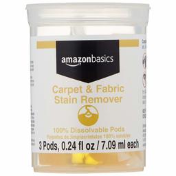 AmazonBasics Dissolvable Carpet Fabric Stain Remover Refill Vial - 3 Pacs