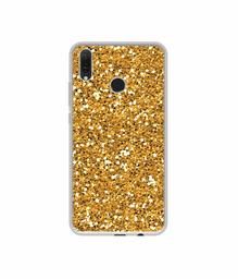 Amazon Brand - Solimo Designer Golden Sparkle UV Printed Soft Back Case Mobile Cover for Huawei Y9 (2019)