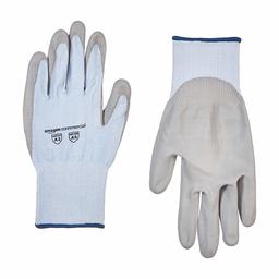 AmazonCommercial 18G Goldsilk & PU Coated Gloves (Blue/Grey), Size XL, 1 Pair