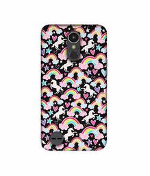 Amazon Brand - Solimo Designer Unicorn Texture 3D Printed Hard Back Case Mobile Cover for LG K10 (2017)