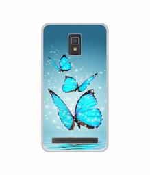 Amazon Brand - Solimo Designer Flying Butterflies UV Printed Soft Back Case Mobile Cover for Lenovo A6600