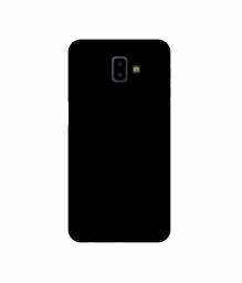 Amazon Brand - Solimo Designer Solid Black 3D Printed Hard Back Case Mobile Cover for Samsung Galaxy J6 Plus