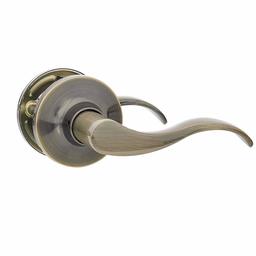 AmazonBasics Passage Lever - Wave - Antique Brass