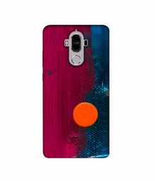 Amazon Brand - Solimo Designer Pink and Blue Brush Texture 3D Printed Hard Back Case Mobile Cover for Huawei Mate 9