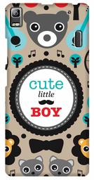 Amazon Brand - Solimo Designer Cute Little Boy Pattern 3D Printed Hard Back Case Mobile Cover for Lenovo A7000