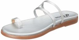 Flavia Women's Silver Fashion Slippers-7 UK (39 EU) (8 US) (FL136/SLV)