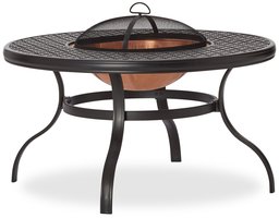 Strathwood Whidbey Cast-Aluminum Fire Pit with Table