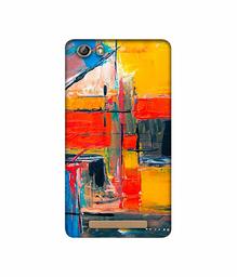 Amazon Brand - Solimo Designer Multicolor Squre Blocks 3D Printed Hard Back Case Mobile Cover for Gionee Marathon M5 lite