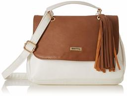 Amazon Brand - Eden & Ivy Women's Sling Bag (White & Tan)