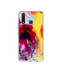 Amazon Brand - Solimo Designer Smash Color UV Printed Soft Back Case Mobile Cover for Vivo U20