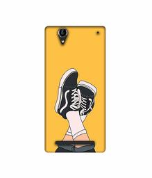 Amazon Brand - Solimo Designer Boy Shoes Pattern 3D Printed Hard Back Case Mobile Cover for Sony Xperia T2 Ultra