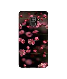 Amazon Brand - Solimo Designer Pink Flowers 3D Printed Hard Back Case Mobile Cover for Samsung Galaxy A8 Plus