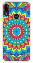 Amazon Brand - Solimo Designer Multicolor Artistic Circle Pattern Printed Soft Back Case Mobile Cover for Motorola Moto E6s / Motorola Moto E6 Plus