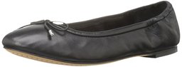 Amazon Brand - 206 Collective Women's Madison Ballet Flat, Black, 7 C/D US